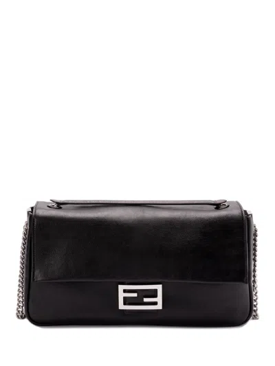 Fendi Women Black Calf Leather Bag