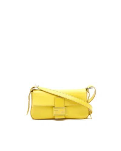 Fendi Baguette Bag In Black