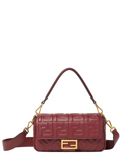 Fendi Baguette" Bag In Red