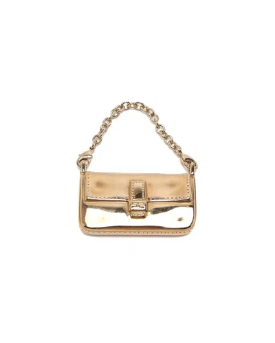 Pre-owned Fendi Baguette Bag Charm In Gold