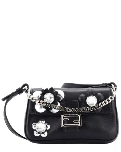 Pre-owned Fendi Baguette Bag Embellished Micro (authentic Pre-loved)