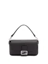 Fendi Baguette Macro-stitch Messenger Bag In Gray