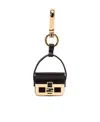 Fendi Baguette Bag Key Chain In Black