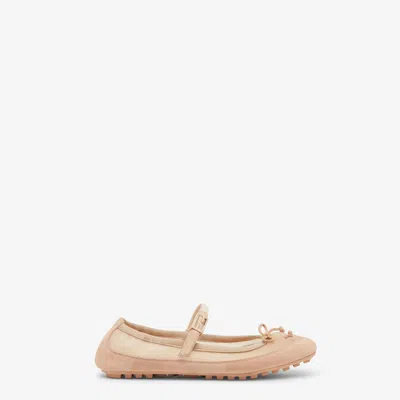 Fendi Baguette Ballerina In Pink