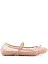Fendi Baguette Ballet Flats In Rosa
