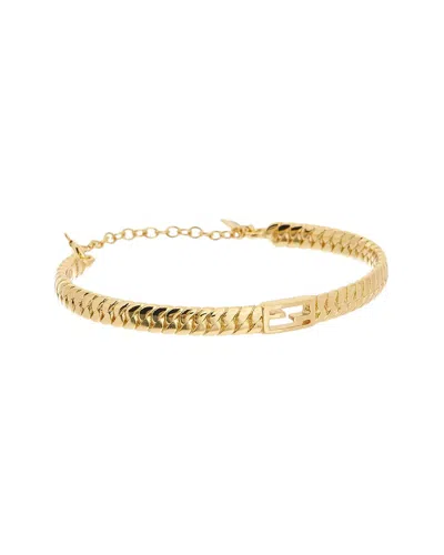 Fendi Baguette Bracelet In Gold