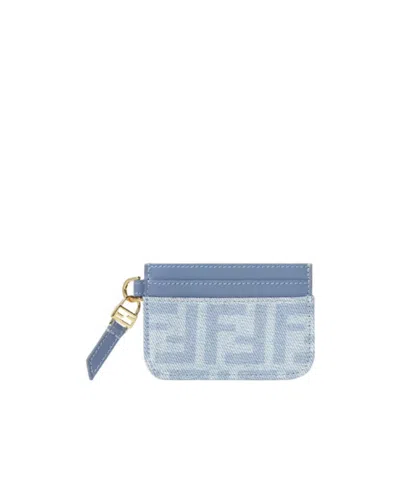 Fendi Baguette Card Case In Purple