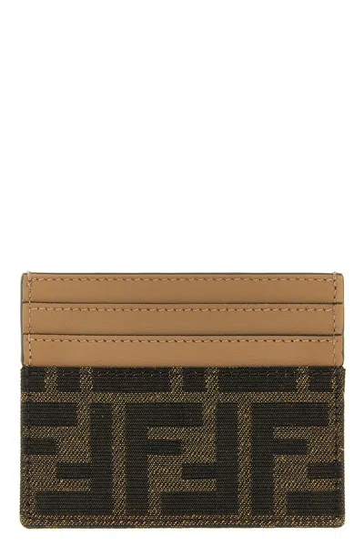Fendi 'baguette' Card Holder In Brown
