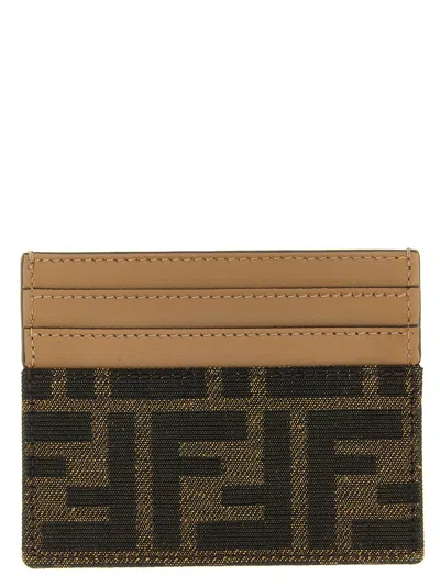 Fendi 'baguette' Card Holder In Brown