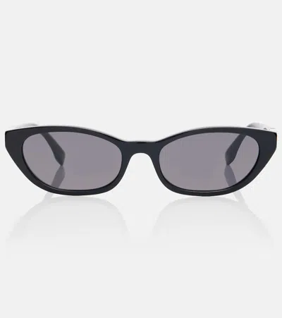 Fendi Baguette Cat-eye Sunglasses In Black