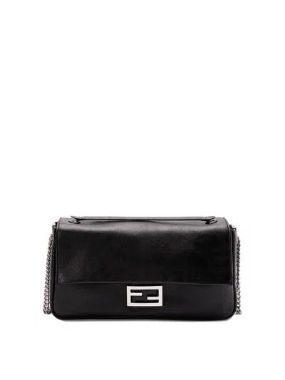 FENDI `BAGUETTE` CHAIN FLAP BAG