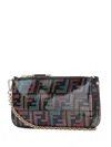 Fendi Baguette Chain-strap Mini Clutch Bag In Multi