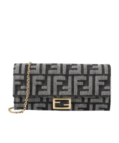 Fendi Baguette Continental Cross Body Bag In Multi