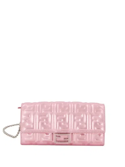 Fendi Baguette Continental Matelassé-effect Cross Body Bag