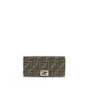 Fendi Baguette Continental Wallet In Brown