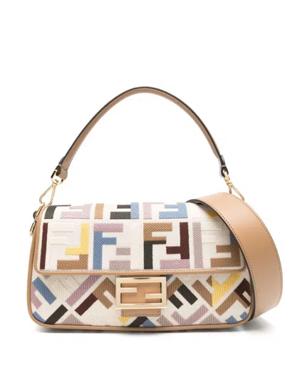 Fendi Baguette Cross Body Bag In Blue