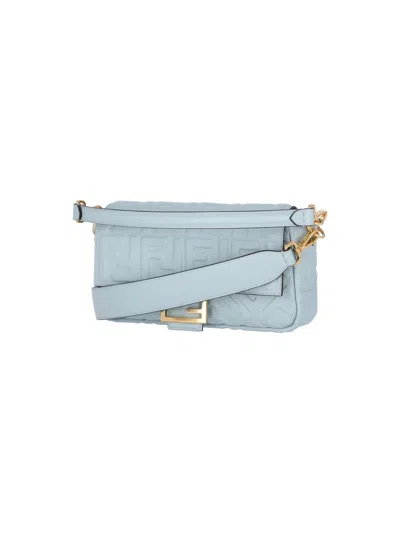 Fendi Baguette Crossbody Bag In Blue