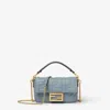 Fendi "baguette" Crossbody Bag Mini In Blue