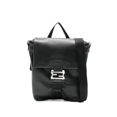 Fendi Baguette Crossbody Vitmalib Backpack In Black