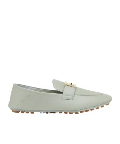 Fendi Baguette Driving Shoes In Gray