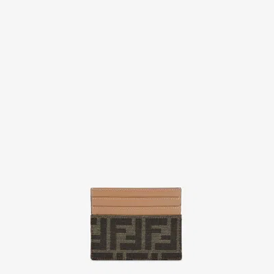Fendi Baguette Ff Jacquard Card Case In Multi