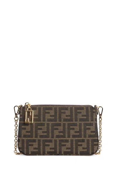 Fendi Baguette Ff Jacquard Pouch In Multi