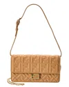 Fendi Wallet On Chain Baguette Portafoglio In Nappa Marrone Chiaro Con In Brown