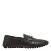 Fendi Baguette Folded Heel Leather Loafer In Black