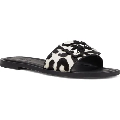 Fendi Baguette Genuine Calf Hair Slide Sandal In Multi