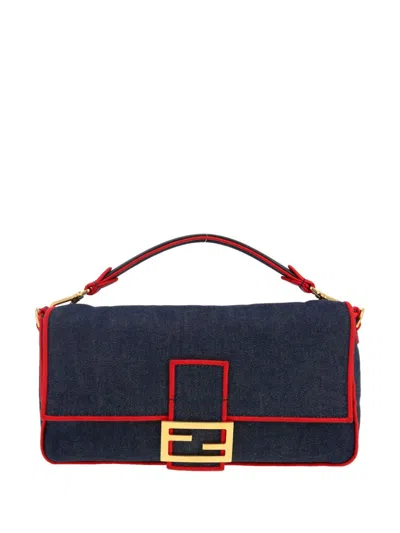 Pre-owned Fendi Baguette Handbag In Blue