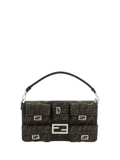 Fendi Baguette Handbag In Marrone