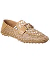 Fendi Laser-cut Leather Loafers In Brown