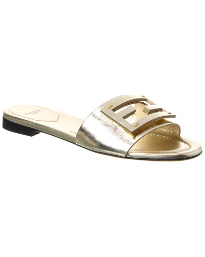 Fendi Baguette Leather Sandal