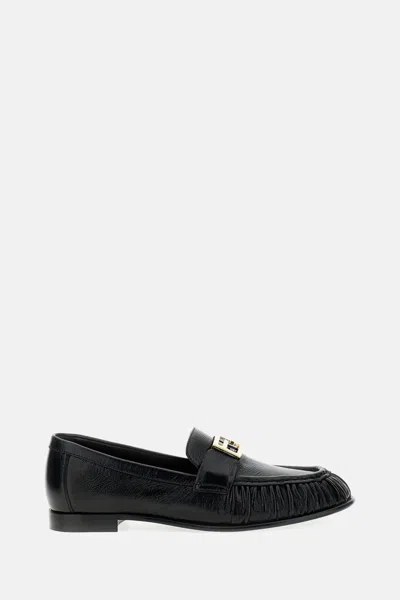 Fendi Nappa Leather Baguette Loafers Fringe Detail In Multi