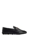 Fendi Baguette Loafer With Ff Motif In Black