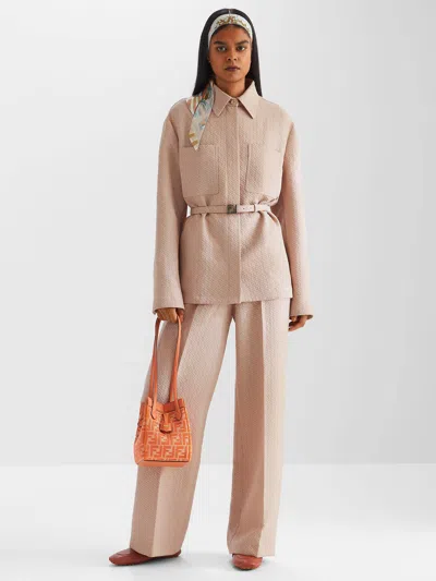 Fendi Baguette Loafers In Brown