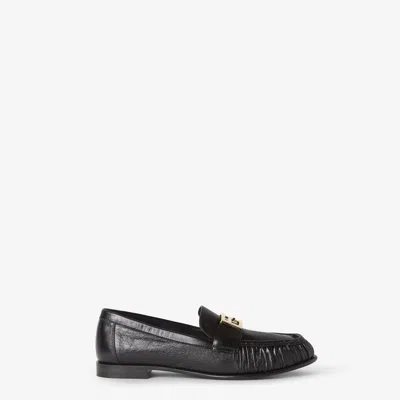 Fendi "baguette" Loafers In Black