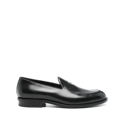Fendi Baguette Loafers In Black