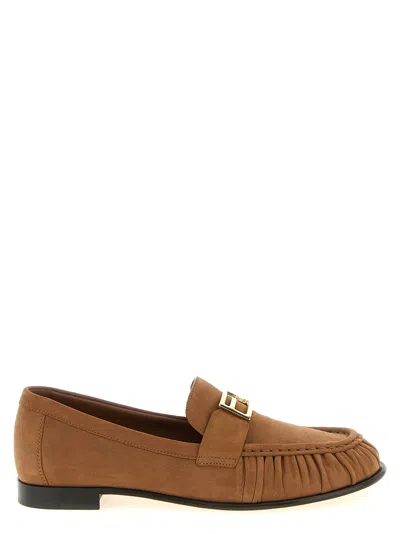 Fendi Baguette Loafers Brown