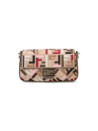 Fendi "baguette" Medium Crossbody Bag In Multi