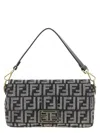 Fendi Medium Shoulder Bag Adjustable Strap In Gray