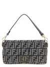 Fendi Medium Shoulder Bag Adjustable Strap In Black