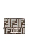 Fendi Monogrammed Tri-fold Wallet