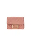 Fendi Women Pink Micro Trifold Baguette Wallet In Pink