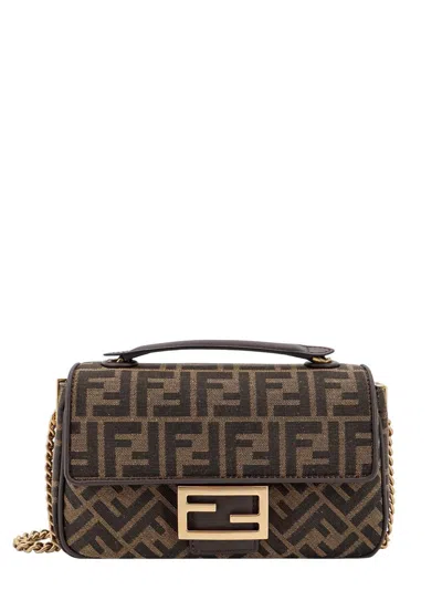 Fendi Baguette Chain Midi Shoulder Bag In Multi