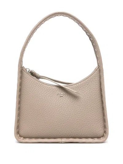 FENDI FENDI BAGUETTE MINI FENDESSENCE TAUPE