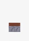 Fendi Baguette Monogram Cardholder In Blue
