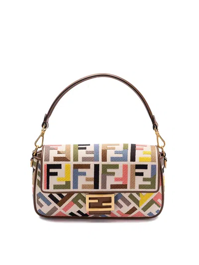 Fendi `baguette` Multicolor Bag In Multicolour