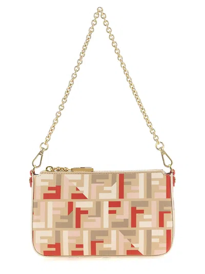 Fendi 'baguette' Pouch In Pattern