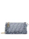 Fendi Blue Baguette Clutch